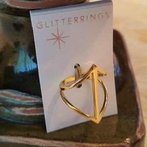 Contemporary Gold "GlitterRing"